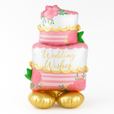 Elegant Wedding Wishes Airloonz Balloon Cake